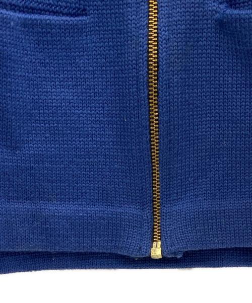 skookum（スクーカム）skookum (スクーカム) 厚手ニット ブルー サイズ:36の古着・服飾アイテム