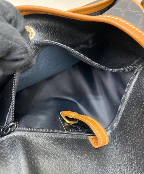 LONGCHAMP（ロンシャン）LONGCHAMP (ロンシャン) ショルダーバッグ ブラウン×ブラックの古着・服飾アイテム