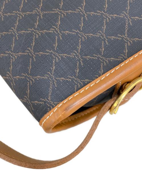 LONGCHAMP（ロンシャン）LONGCHAMP (ロンシャン) ショルダーバッグ ブラウン×ブラックの古着・服飾アイテム