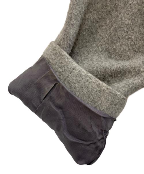 GALERIE VIE（ギャルリーヴィー）GALERIE VIE (ギャルリーヴィー) ノーカラーカシミヤコート グレー サイズ:36の古着・服飾アイテム