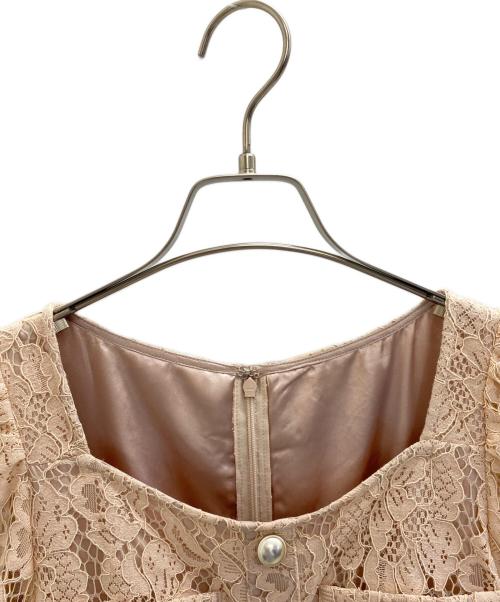 PROPORTION BODY DRESSING（プロポーションボディドレッシング）PROPORTION BODY DRESSING (プロポーションボディドレッシング) フロントボタンレースワンピース ピンク サイズ:PSの古着・服飾アイテム