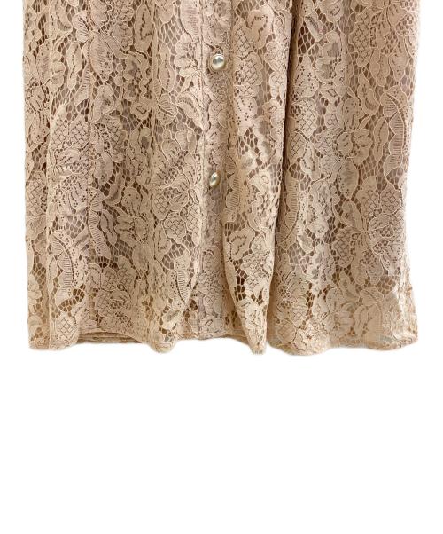 PROPORTION BODY DRESSING（プロポーションボディドレッシング）PROPORTION BODY DRESSING (プロポーションボディドレッシング) フロントボタンレースワンピース ピンク サイズ:PSの古着・服飾アイテム