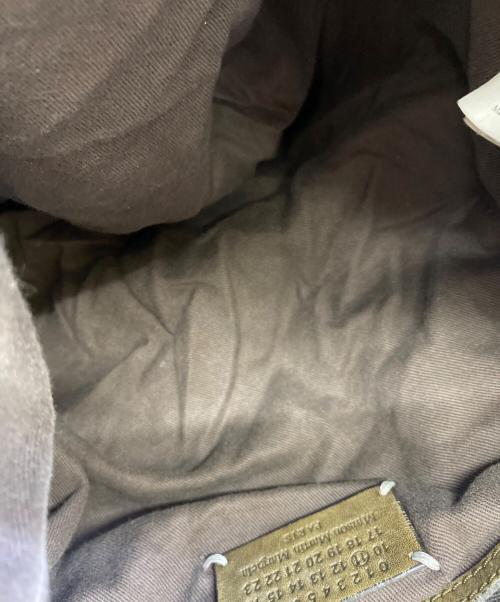 Maison Margiela（メゾンマルジェラ）Maison Margiela (メゾンマルジェラ) 2WAYショルダーバッグ オリーブ×ブラウンの古着・服飾アイテム