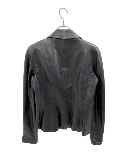 CHANEL（シャネル）CHANEL (シャネル) ラムレザージャケット ブラック サイズ:40の古着・服飾アイテム