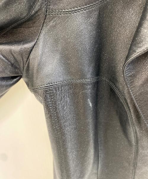 CHANEL（シャネル）CHANEL (シャネル) ラムレザージャケット ブラック サイズ:40の古着・服飾アイテム