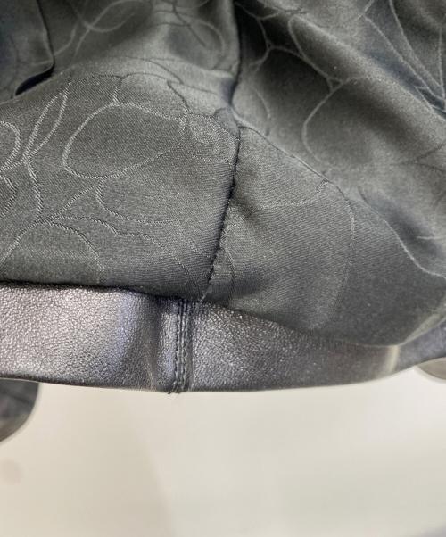 CHANEL（シャネル）CHANEL (シャネル) ラムレザージャケット ブラック サイズ:40の古着・服飾アイテム
