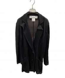 Christian Dior（クリスチャン ディオール）の古着「90's ラメ糸 ニットジャケット」｜ブラック