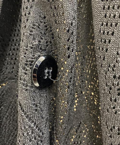 Christian Dior（クリスチャン ディオール）Christian Dior (クリスチャン ディオール) 90's ラメ糸 ニットジャケット ブラック サイズ:Lの古着・服飾アイテム
