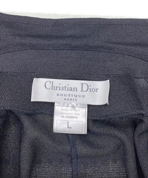 Christian Dior（クリスチャン ディオール）Christian Dior (クリスチャン ディオール) 90's ラメ糸 ニットジャケット ブラック サイズ:Lの古着・服飾アイテム
