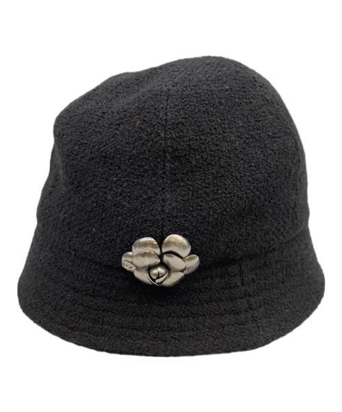 CHANEL（シャネル）CHANEL (シャネル) バケットハット ブラック サイズ:57の古着・服飾アイテム