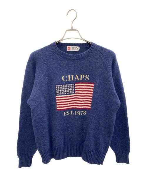 CHAPS（チャップス）CHAPS (チャップス) 90's 星条旗 セーター ネイビー サイズ:Mの古着・服飾アイテム