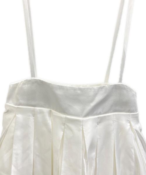 Bibiy.（ビビィ）Bibiy. (ビビィ) ASHLEY SUSPENDER SKIRT ホワイト サイズ:Mの古着・服飾アイテム