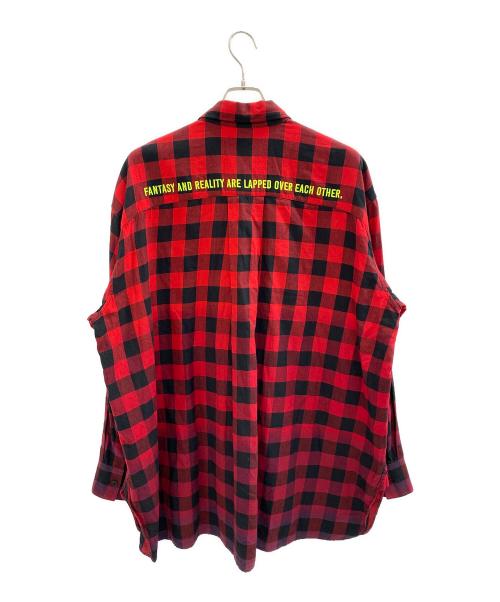 JUUN.J（ジュン・ジー）JUUN.J (ジュン・ジー) 長袖シャツ レッド サイズ:44の古着・服飾アイテム