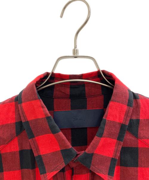 JUUN.J（ジュン・ジー）JUUN.J (ジュン・ジー) 長袖シャツ レッド サイズ:44の古着・服飾アイテム