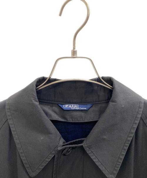POLO RALPH LAUREN（ポロ・ラルフローレン）POLO RALPH LAUREN (ポロ・ラルフローレン) 90-00's ライナー付ステンカラーコート ブラック サイズ:Lの古着・服飾アイテム