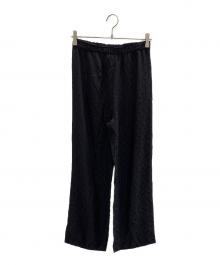 Spick and Span（スピック＆スパン）の古着「22SS ドットジャガードイージーパンツ」｜ブラック