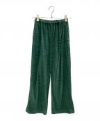 6(ROKU) BEAUTY&YOUTHロク ビューティーアンドユース）の古着「KIKA PILE PANTS」｜グリーン