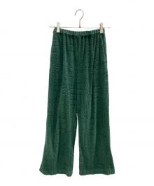 6(ROKU) BEAUTY&YOUTH（ロク ビューティーアンドユース）の古着「KIKA PILE PANTS」｜グリーン