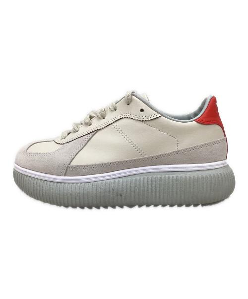 Onitsuka Tiger（オニツカタイガー）Onitsuka Tiger (オニツカタイガー) DELECITY レッド×ベージュ サイズ:23.5cmの古着・服飾アイテム