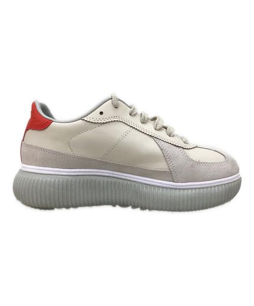 Onitsuka Tiger（オニツカタイガー）Onitsuka Tiger (オニツカタイガー) DELECITY レッド×ベージュ サイズ:23.5cmの古着・服飾アイテム