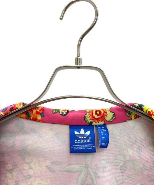 adidas（アディダス）adidas (アディダス) ボタニカル・トラックジャケット ショッキングピンク サイズ:Lの古着・服飾アイテム