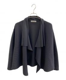 ISSEY MIYAKE（イッセイミヤケ）の古着「ドレープ プリーツ カーディガン」｜ブラック