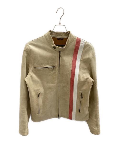 BELSTAFF（ベルスタッフ）BELSTAFF (ベルスタッフ) ライダースジャケット ベージュ サイズ:Sの古着・服飾アイテム
