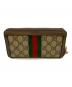 GUCCI (グッチ) GGジップアラウンドウォレット ブラウン：18000円