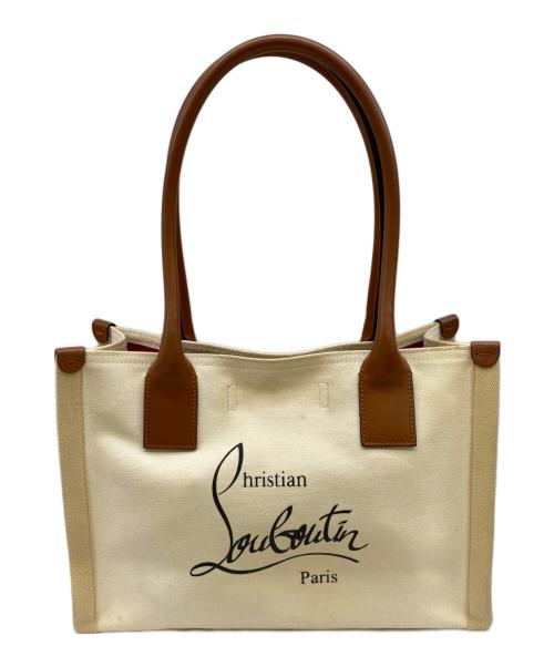 Christian Louboutin（クリスチャン・ルブタン）Christian Louboutin (クリスチャン・ルブタン) トートバッグ ブラウン×ベージュの古着・服飾アイテム