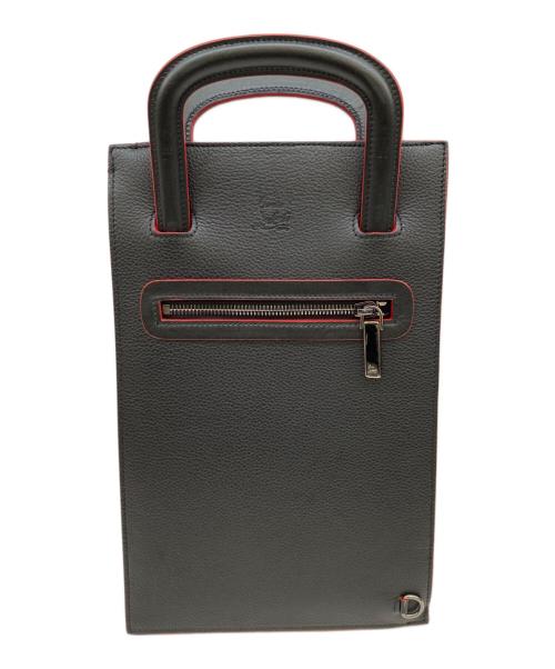 Christian Louboutin（クリスチャン・ルブタン）Christian Louboutin (クリスチャン・ルブタン) 3WAYバッグ ブラック×レッドの古着・服飾アイテム