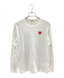 PLAY COMME des GARCONS（プレイコムデギャルソン）の古着「長袖カットソー」｜ホワイト