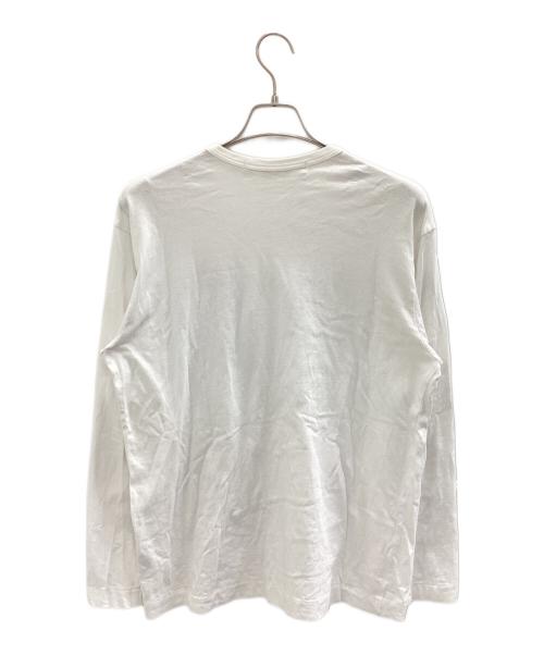 PLAY COMME des GARCONS（プレイコムデギャルソン）PLAY COMME des GARCONS (プレイコムデギャルソン) 長袖カットソー ホワイト サイズ:XLの古着・服飾アイテム