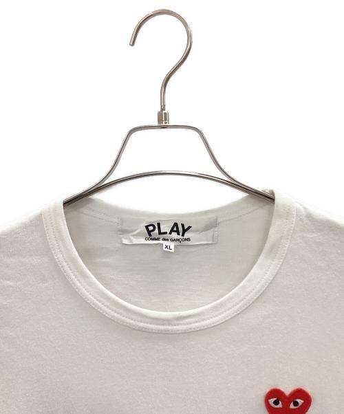 PLAY COMME des GARCONS（プレイコムデギャルソン）PLAY COMME des GARCONS (プレイコムデギャルソン) 長袖カットソー ホワイト サイズ:XLの古着・服飾アイテム