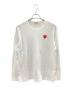 PLAY COMME des GARCONS（プレイコムデギャルソン）の古着「長袖カットソー」｜ホワイト