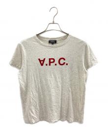 A.P.C.（アーペーセー）の古着「半袖カットソー」｜レッド×ホワイト