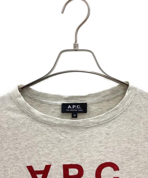 A.P.C.（アーペーセー）A.P.C. (アーペーセー) 半袖カットソー レッド×ホワイト サイズ:Mの古着・服飾アイテム