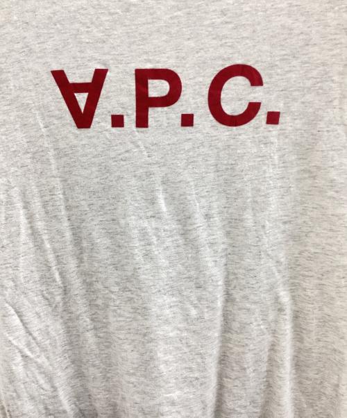 A.P.C.（アーペーセー）A.P.C. (アーペーセー) 半袖カットソー レッド×ホワイト サイズ:Mの古着・服飾アイテム