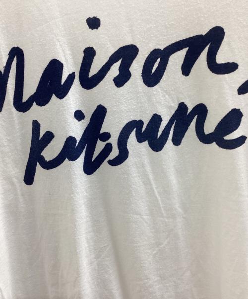 maison kitsune（メゾンキツネ）maison kitsune (メゾンキツネ) 半袖カットソー ホワイト サイズ:Mの古着・服飾アイテム