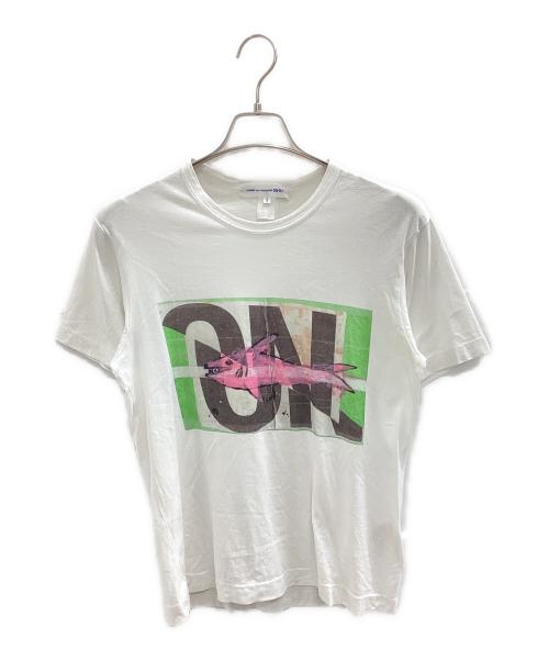 COMME des GARCONS SHIRT（コムデギャルソンシャツ）COMME des GARCONS SHIRT (コムデギャルソンシャツ) 半袖カットソー ホワイト サイズ:Sの古着・服飾アイテム