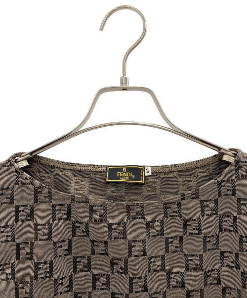 FENDI（フェンディ）FENDI (フェンディ) ノースリーブカットソー ブラウン サイズ:44の古着・服飾アイテム