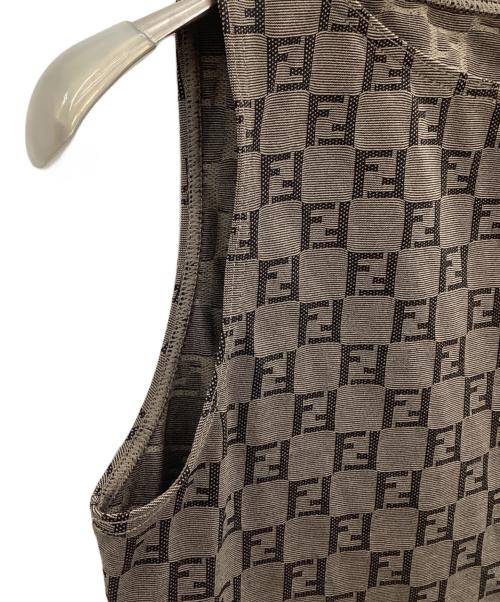 FENDI（フェンディ）FENDI (フェンディ) ノースリーブカットソー ブラウン サイズ:44の古着・服飾アイテム