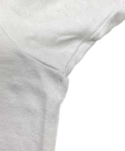 PLAY COMME des GARCONS（プレイコムデギャルソン）PLAY COMME des GARCONS (プレイコムデギャルソン) 半袖カットソー ホワイト×レッド サイズ:Lの古着・服飾アイテム