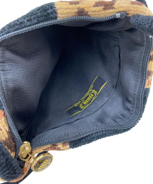 FEILER（フェイラー）FEILER (フェイラー) ショルダーバッグ ブラック×ベージュの古着・服飾アイテム