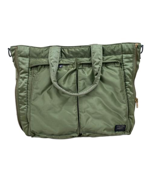 PORTER（ポーター）PORTER (ポーター) タンカー 3WAY ブリーフケース グリーンの古着・服飾アイテム