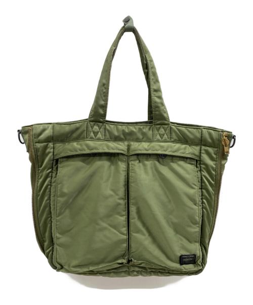 PORTER（ポーター）PORTER (ポーター) タンカー 3WAY ブリーフケース グリーンの古着・服飾アイテム