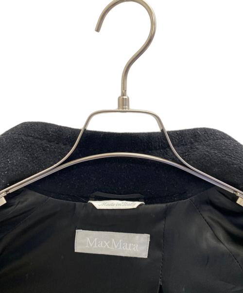 MaxMara（マックスマーラ）MaxMara (マックスマーラ) スタンドカラーコート ブラック サイズ:40の古着・服飾アイテム