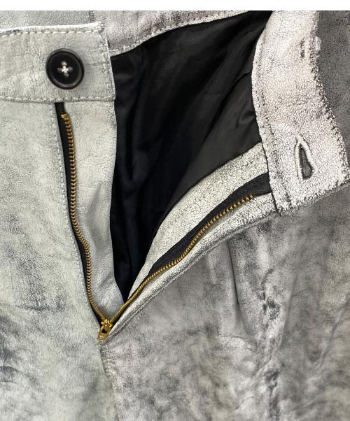 TRISECT2（トライセクト2）trisect2 (トライセクト2) レザーパンツ ホワイト サイズ:Mの古着・服飾アイテム