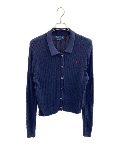 POLO RALPH LAUREN（ポロ・ラルフローレン）POLO RALPH LAUREN (ポロ・ラルフローレン) ニットカーディガン ネイビー サイズ:XLの古着・服飾アイテム