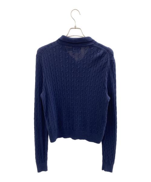 POLO RALPH LAUREN（ポロ・ラルフローレン）POLO RALPH LAUREN (ポロ・ラルフローレン) ニットカーディガン ネイビー サイズ:XLの古着・服飾アイテム