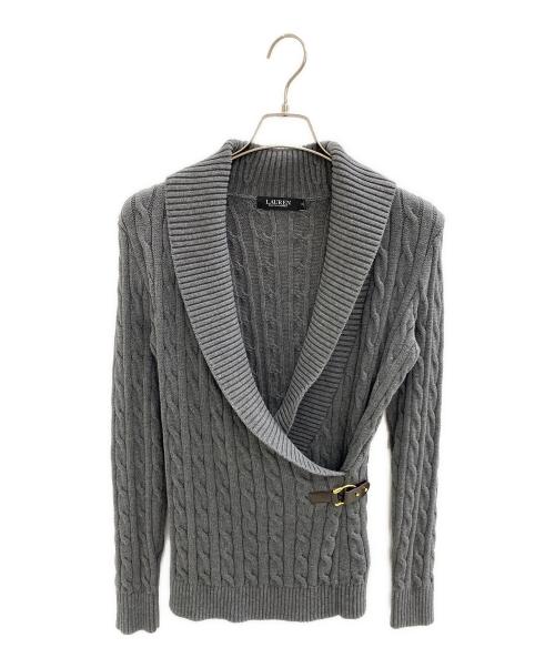 LAUREN RALPH LAUREN（ローレン ラルフ ローレン）LAUREN RALPH LAUREN (ローレン ラルフ ローレン) 厚手ニット グレー サイズ:Mの古着・服飾アイテム